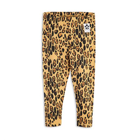 mini rodini basic leopard leggings beige